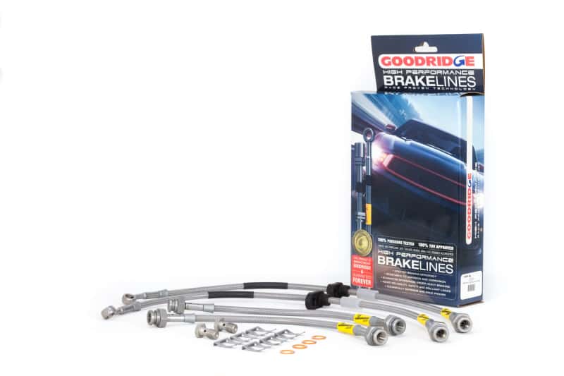 Goodridge — Goodridge 96-00 Honda Civic LX/EX w/ LG Front Rotors Brake Lines
Brake Hose Kit - view 1