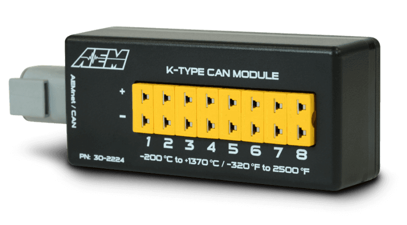 AEM — AEM 8 Channel K-Type Thermocouple EGT CAN Module
8 Channel CAN EGT - view 2