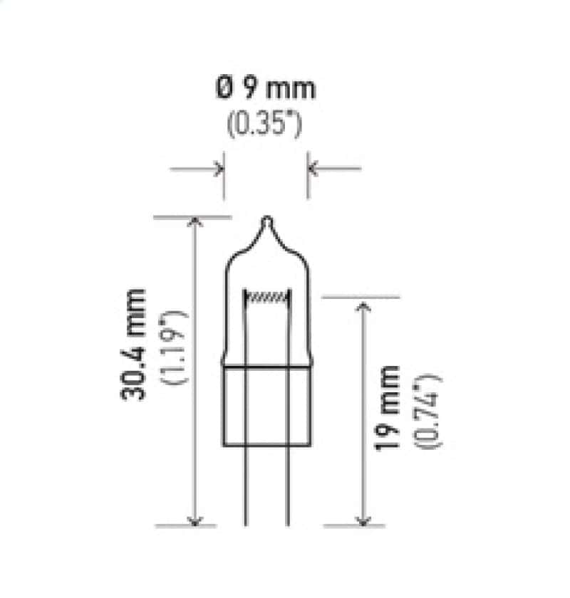 Hella — Hella Bulb 891 12V 8W G4 T325
891 Halogen Bulb - view 6