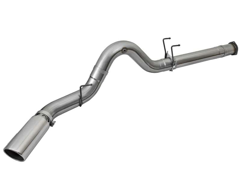 aFe — aFe LARGE BORE HD 5in 409-SS DPF-Back Exhaust w/Polished Tip 2017 Ford Diesel Trucks V8 6.7L (td)
DPF-Back Exhaust - view 2