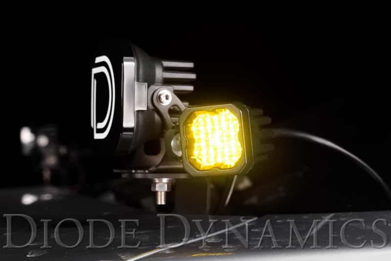 Diode Dynamics — Diode Dynamics Stage Series C1 LED Pod Sport - Yellow Wide Standard ABL (Pair) - view 4