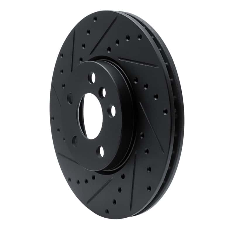 R1 Concepts — R1 16-24 Mini Cooper Countryman Front Left Drilled & Slotted Black Brake Rotor
R1 Brake Rotor Drill - view 2