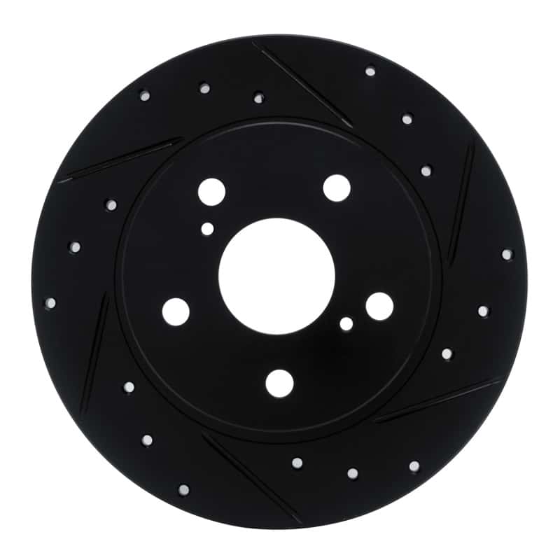 R1 Concepts — R1 11-16 Scion TC Rear Right Drilled & Slotted Black Brake Rotor
R1 Brake Rotor Drill - view 1