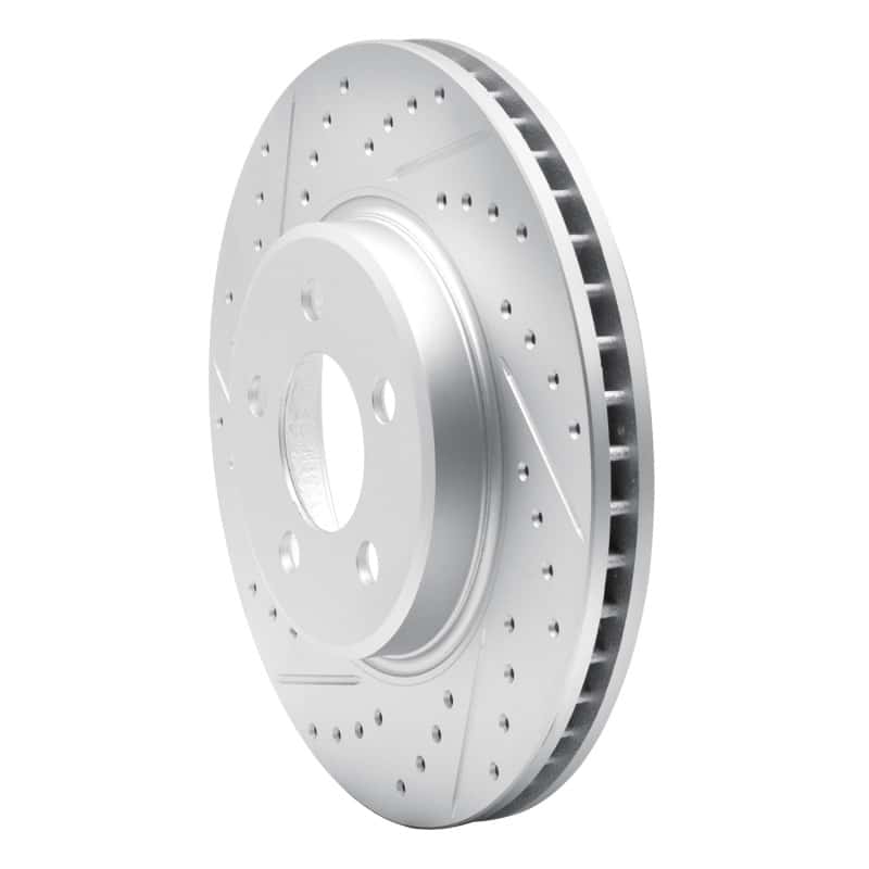 R1 Concepts — R1 07-12 Ford Edge Rear Left Drilled & Slotted Geo-Carbon Rotor - view 2