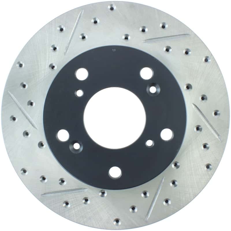Stoptech — StopTech 02-06 Acura RSX Slotted & Drilled Right Front Rotor
Slot/Drill Rotor - view 1