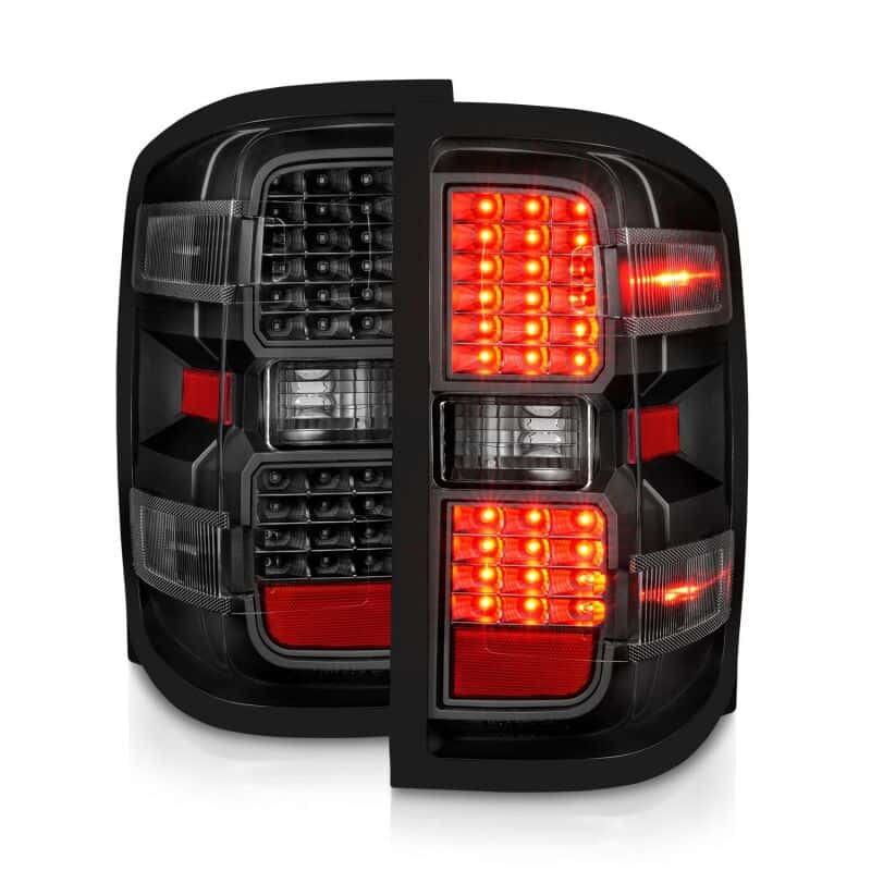 ANZO — ANZO 15-19 Chevy Silverado 2500HD/3500HD (Factory Halogen Only) LED Tail Lights Black w/Clear Lens
Tail Light Set - view 14