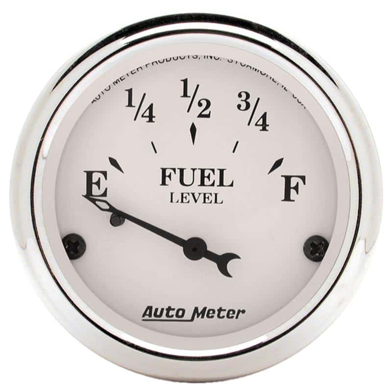 AutoMeter — Autometer 2-1/16in 0-90 Fuel Level Air-Core GM Old Tyme White Gauge
2" FUEL LEVEL, 0 E/9 - view 1
