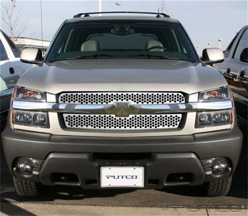 Putco — Putco 02-06 Chevrolet Avalanche w/Body Cladding Punch Stainless Steel Grilles
Grille Insert - view 1