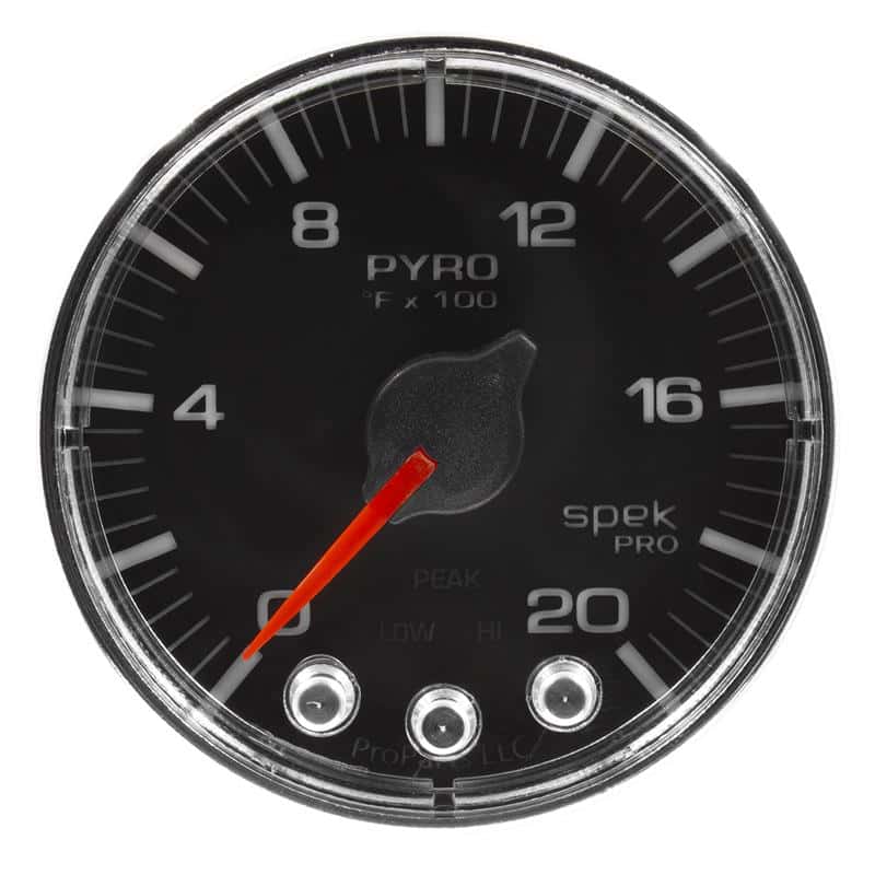 AutoMeter — Autometer Spek-Pro Gauge Pyro. (Egt) 2 1/16in 2000f Stepper Motor W/Peak & Warn Blk/Chrm
GA 2" EGT BFC SPEK - view 2