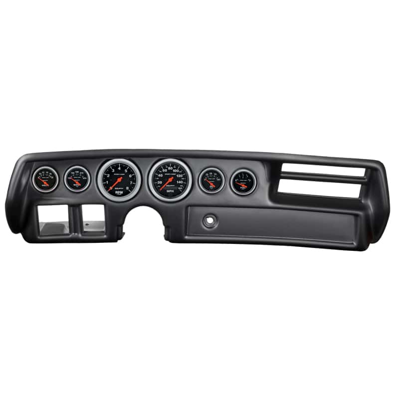 AutoMeter — Autometer Sport-Comp 70-72 Chevelle/ El Camino/ Malibu Dash Kit 6pc Tach/ MPH/ Fuel/ Oil/ WTMP/ Volt
GA KT CHV MAL 70-72S - view 1
