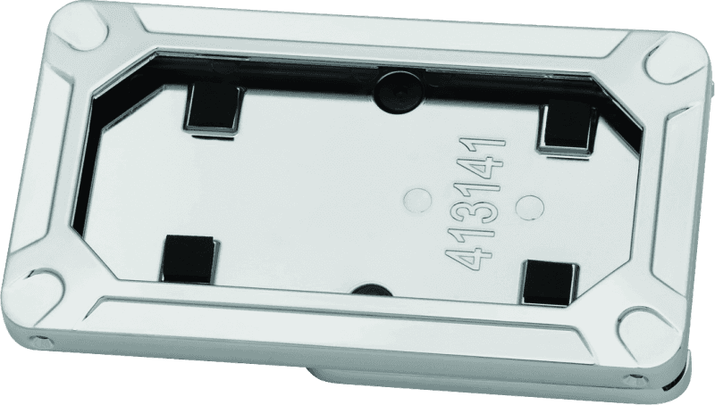 Kuryakyn — Kuryakyn Nova Side Mount License Plate Frame Gloss Chrome - view 1