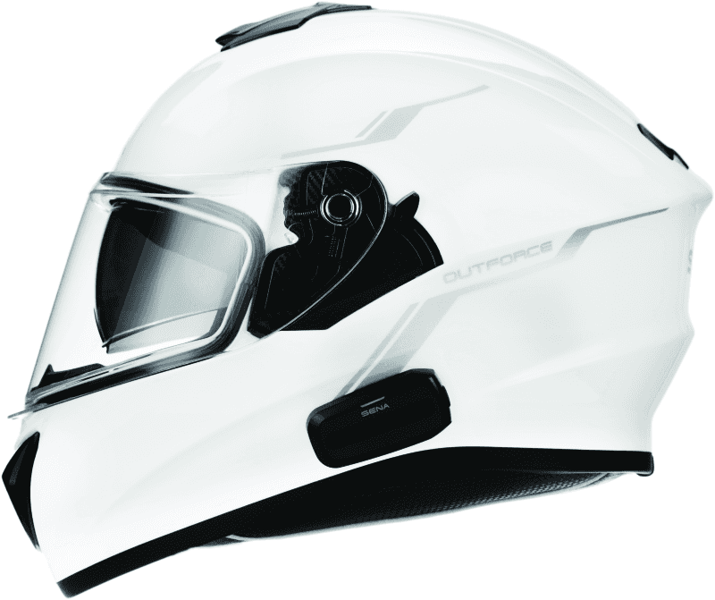 Sena Technologies — Sena Technologies Outforce Full Face Bluetooth Helmet Glossy White - Small - view 5
