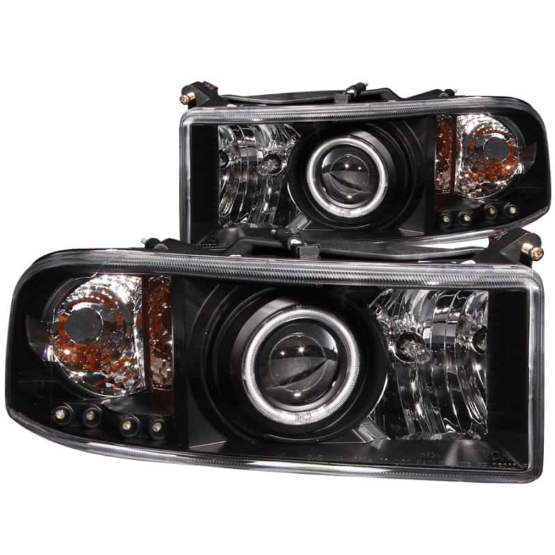 ANZO — ANZO 1994-2001 Dodge Ram Projector Headlights w/ Halo Black
Head Light Set
HdLtSet - view 1