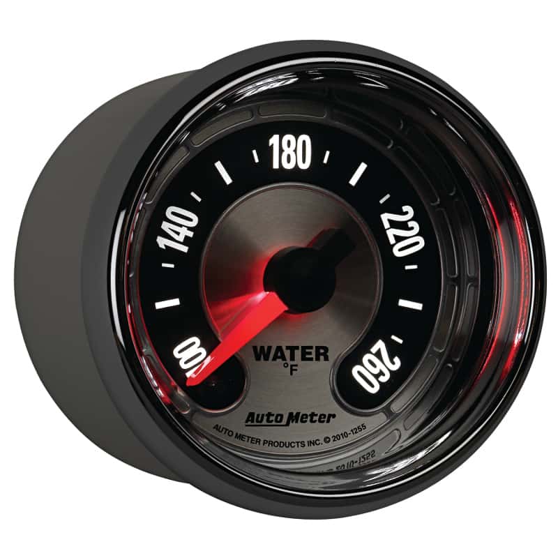 AutoMeter — Autometer American Muscle 52mm Full Sweep Electric 100-260 Deg F Water Temperature Gauge
GA 2" WTEMP STPR AM - view 9