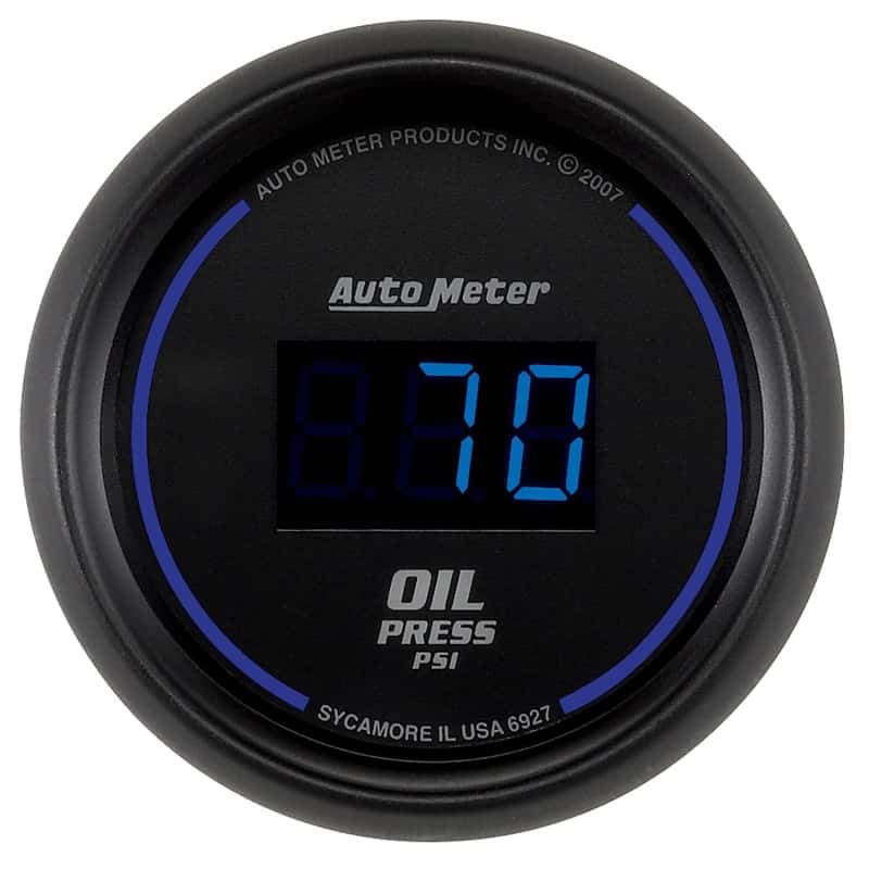 AutoMeter — Autometer Cobalt Digital 52.4mm Black 0-100psi Oil Pressure Gauge
GA 2" OP 100PSI CBD - view 1