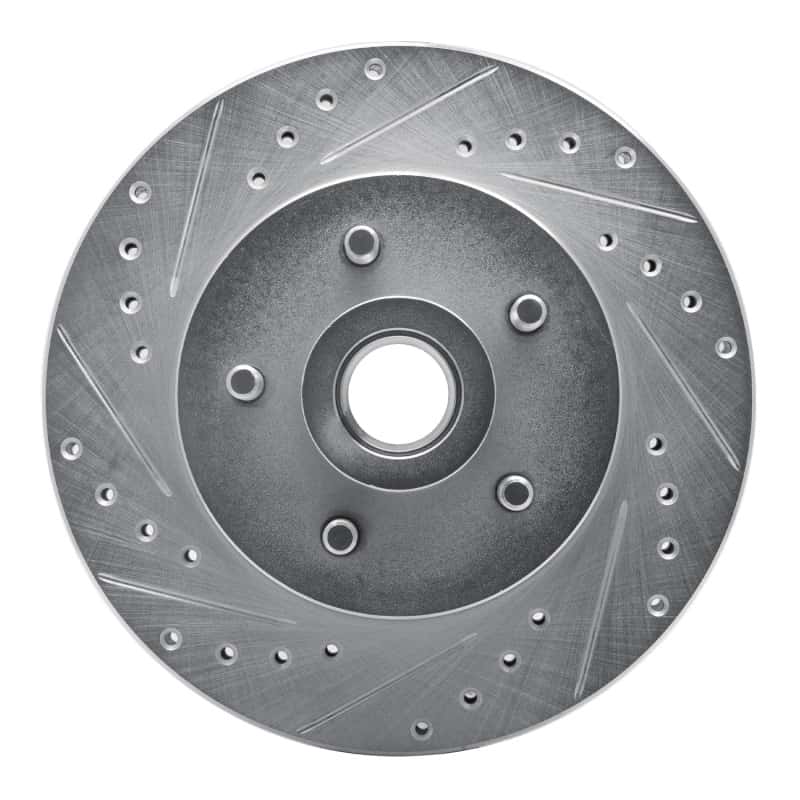 R1 Concepts — R1 1987-1990 Dodge Dakota RWD Front Left Drilled & Slotted Silver Brake Rotor
R1 Brake Rotor Drill - view 1