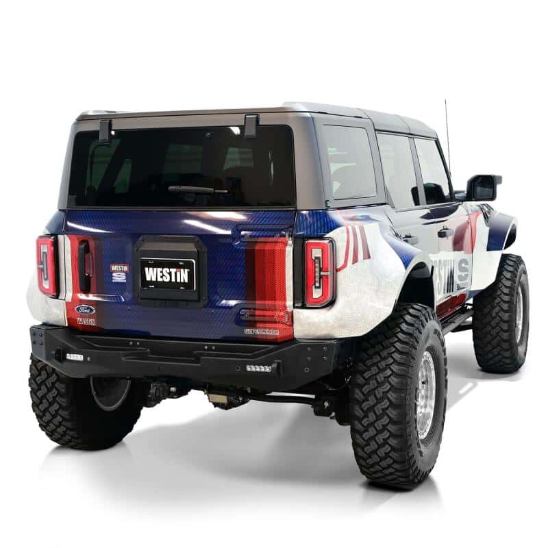 Westin — Westin 21-25 Ford Bronco (Excl. Sport) Spare Tire Delete Plate - Tex. Blk
Rear Delete Plate - view 5