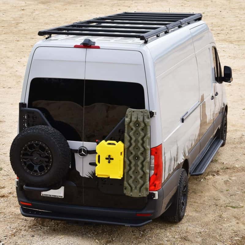 Westin — Westin 19-23 Mercedes-Benz Sprinter 144in WB/High Roof Mesa Roof Rack - Textured Black - view 4