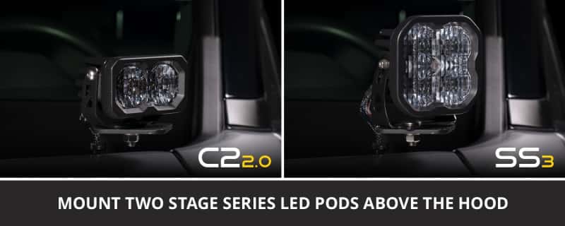 Diode Dynamics — Diode Dynamics 15-21 Subaru WRX/STi Pro SS3 LED Ditch Light Kit - Yellow Combo - view 5