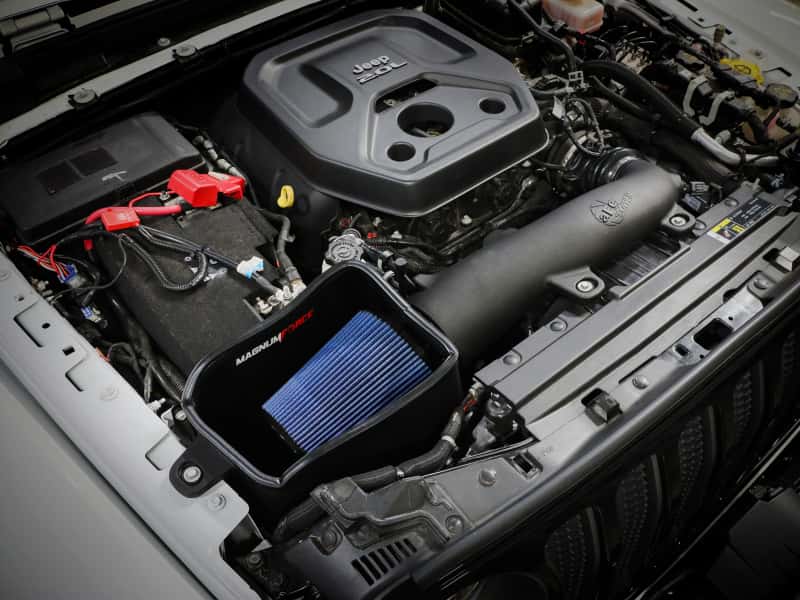 aFe — aFe MagnumFORCE Intake Stage-2 Pro Dry 5R Filter 18-23 Jeep Wrangler (JL) L4-2.0L (t)
Magnum FORCE Intake - view 9