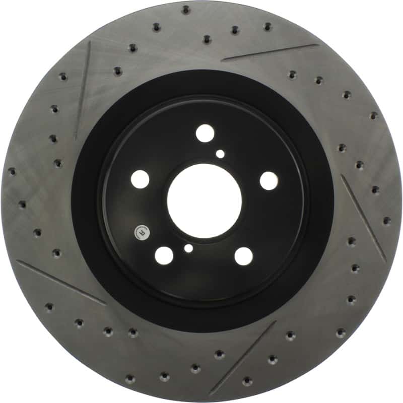 Stoptech — StopTech 13-18 Lexus GS350 Slotted & Drilled Front Right Rotor
Slot/Drill Rotor - view 3