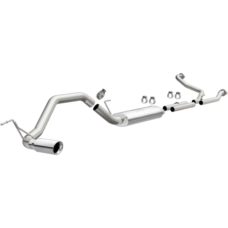 Magnaflow — MagnaFlow CatBack 07-15 Nissan Titan V8 LGAS/LFLEX Single MF Polished Stainless Exhaust
Cat-Back - view 2