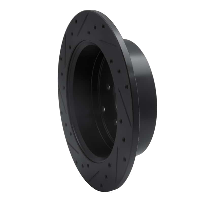 R1 Concepts — R1 07-09 Hyundai Santa Fe Rear Right Drilled & Slotted Black Brake Rotor
R1 Brake Rotor Drill - view 4