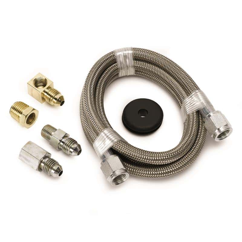 AutoMeter — Autometer #4 Braided SS Line (-4AN) 4ft 3/16in ID Fittings
Hose Ptfe Sst 4 -4 - view 2
