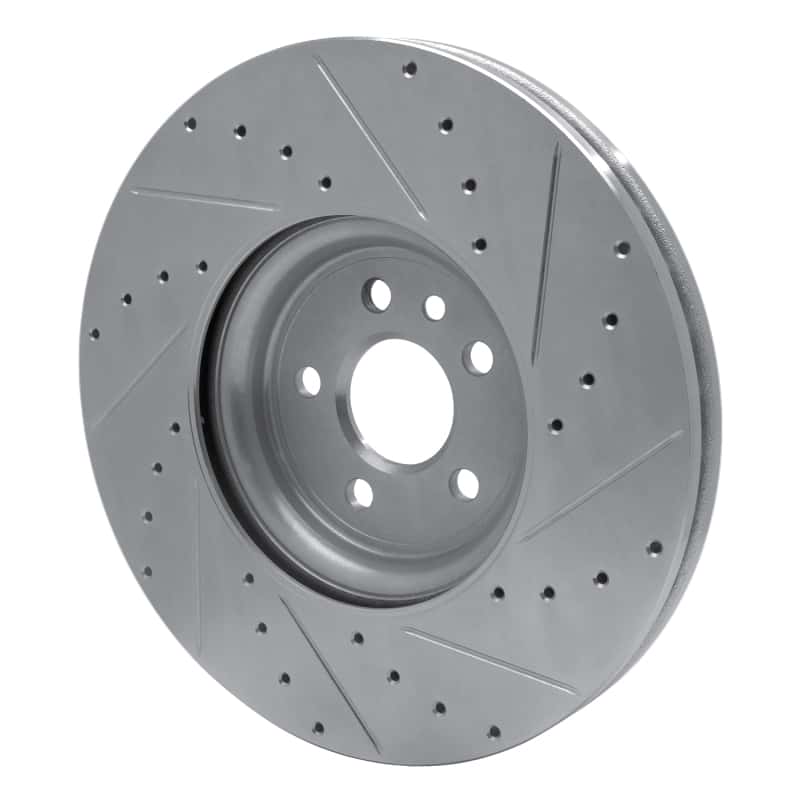 R1 Concepts — R1 17-20 Jaguar F-Pace Front Left Drilled & Slotted Silver Brake Rotor
R1 Brake Rotor Drill - view 4