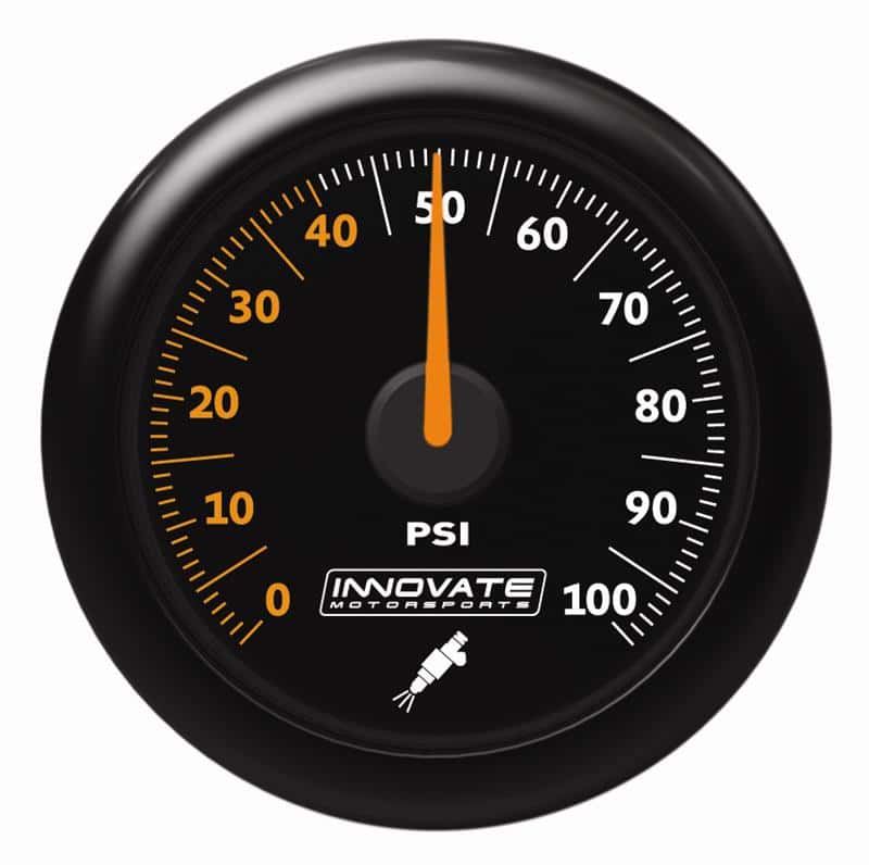 Innovate Motorsports — Innovate MTX Analog Fuel Pressure 0-100psi Gauge Kit - Black Dial
MTX-AL FUELP 100PSI - view 1