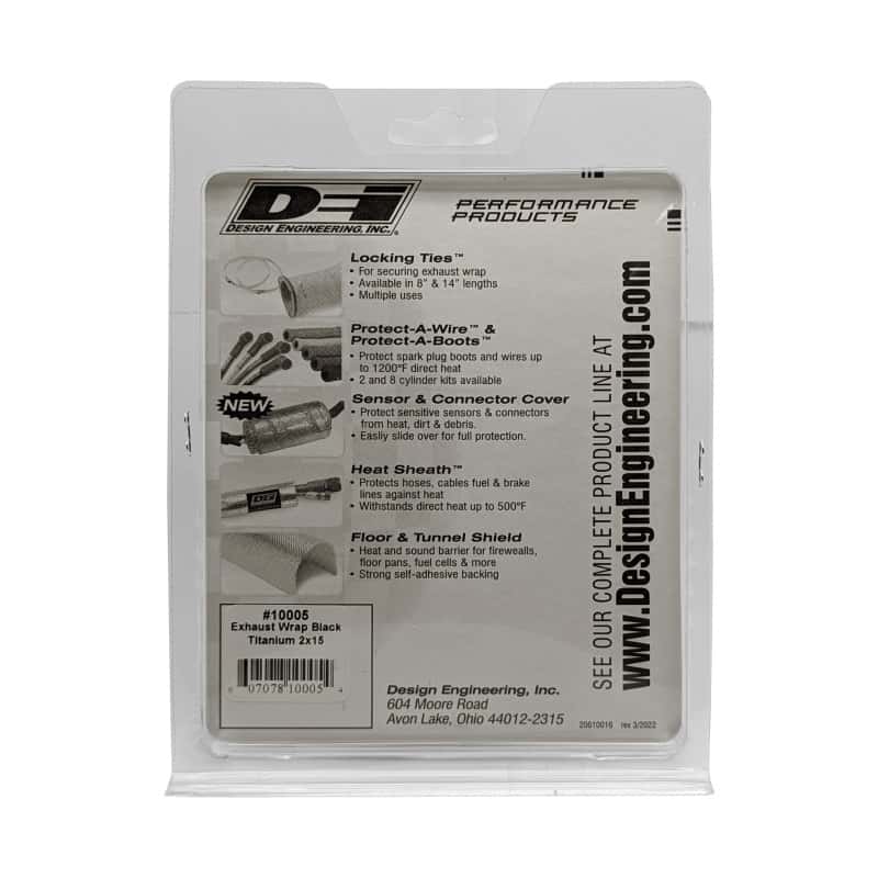 DEI — DEI Exhaust Wrap 2in x 15ft - Titanium - Black
Exhaust Wrap Kit - view 6