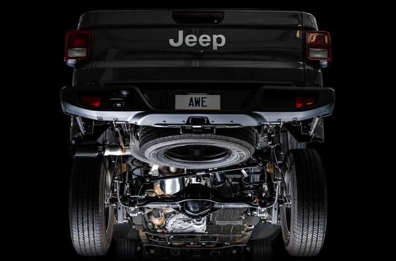 AWE Tuning — AWE Tuning 20-21 Jeep Gladiator JT 3.6L Tread Edition Cat-Back Single Side Exhaust - Diamond Blk Ti
Tread Exhaust - view 10