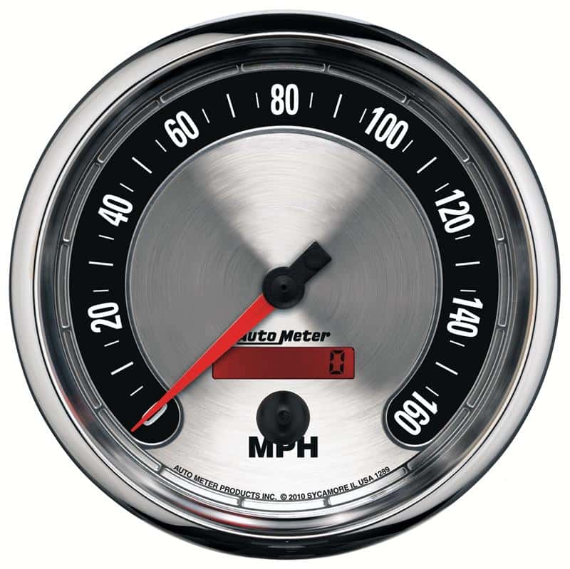 AutoMeter — Autometer American Muscle 5in 160 MPH Electric Programmable Speedometer
GA 5" SPD 160MPH AM - view 1