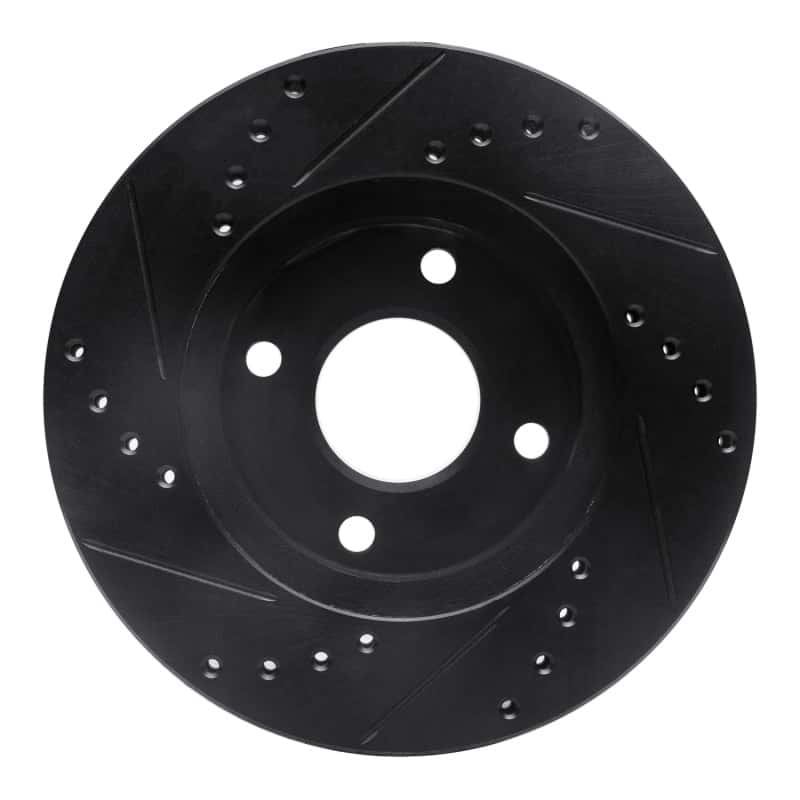 R1 Concepts — R1 1995-2004 Ford CONTOUR Front Right Drilled & Slotted Black Brake Rotor
R1 Brake Rotor Drill - view 5