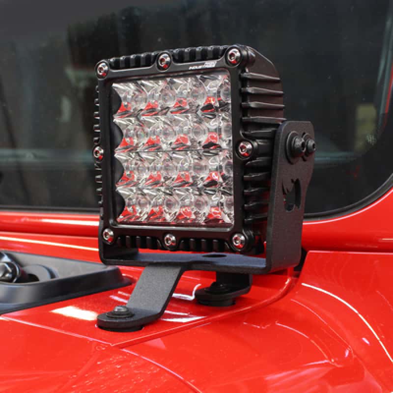 Go Rhino — Go Rhino 18-20 Jeep Wrangler JL/JLU/Gladiator JT Light Mount - 6in Q4 Series
WS Cowl Mount - view 2