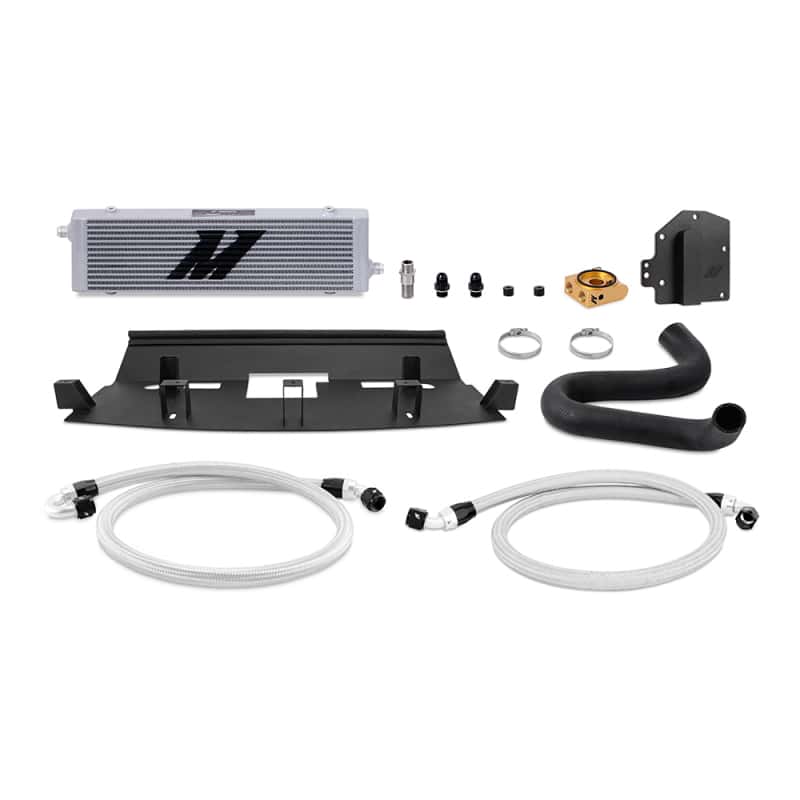 Mishimoto — Mishimoto 18+ Ford Mustang GT RHD Oil Cooler Kit Silver Thermostatic - view 1