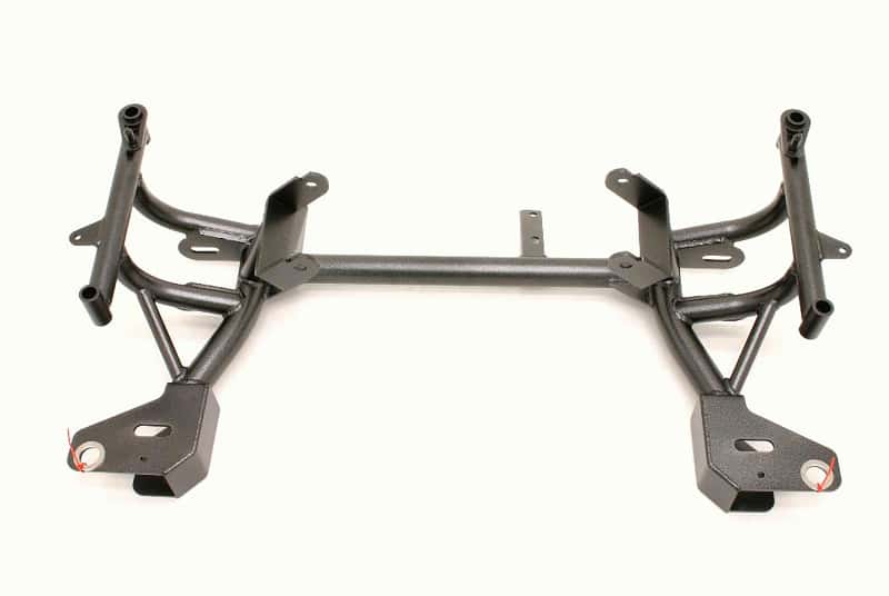 BMR Suspension — BMR 98-02 4th Gen F-Body K-Member w/ Turbo LS1 Motor Mounts and Pinto Rack Mounts - Black Hammertone
K-member - view 1