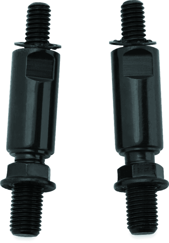 Kuryakyn — Kuryakyn Raised Mirror Mnt Adapters Gloss Black - view 1