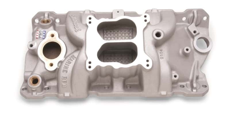 Edelbrock — Edelbrock Manifold SBC 23-Degree Marine RPM 1955-1986 w/ Brass
MANIFOLD - view 9