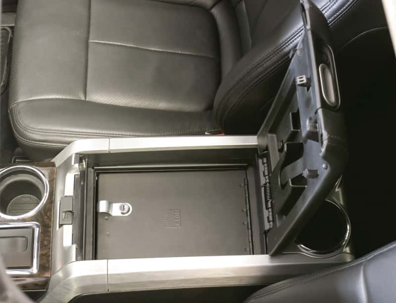 Tuffy Products — Tuffy Ford F150 Console Safe W/ Keyed Lock
Console Safe - view 1