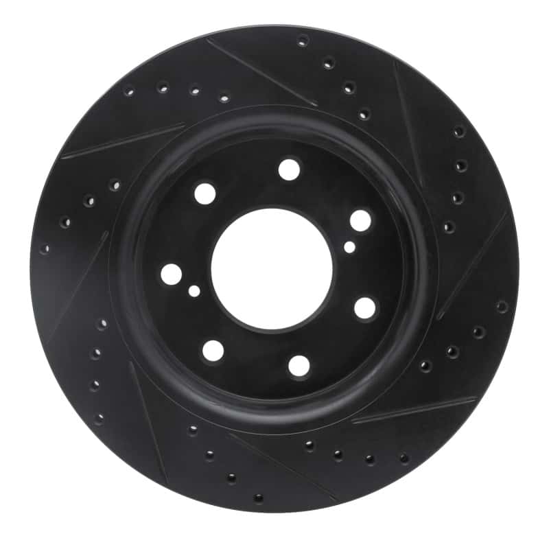 R1 Concepts — R1 10-14 Ford F-150 4WD Front Left Drilled & Slotted Black Brake Rotor
R1 Brake Rotor Drill - view 5