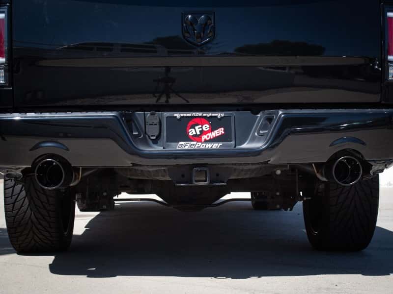 aFe — aFe 09-18 Ram 1500 V8 5.7L Hemi Gemini XV 3in 304 SS Cat-Back Exhaust w/ Black Tips
Cat-Back Exhaust - view 9