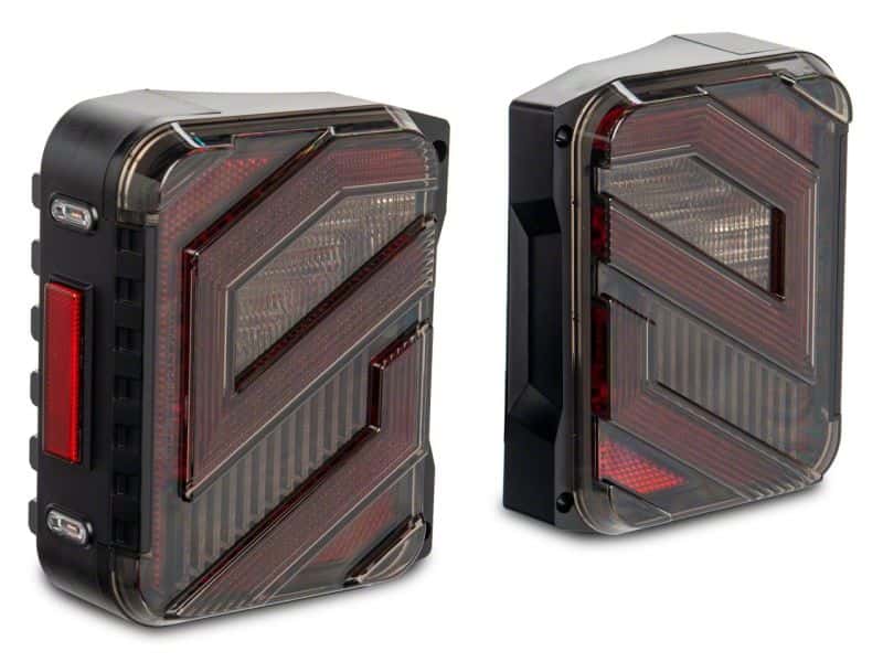 Raxiom — Raxiom 07-18 Jeep Wrangler JK Axial Series Trident LED Tail Lights- Blk Housing (Clear Lens)
Lights - view 2