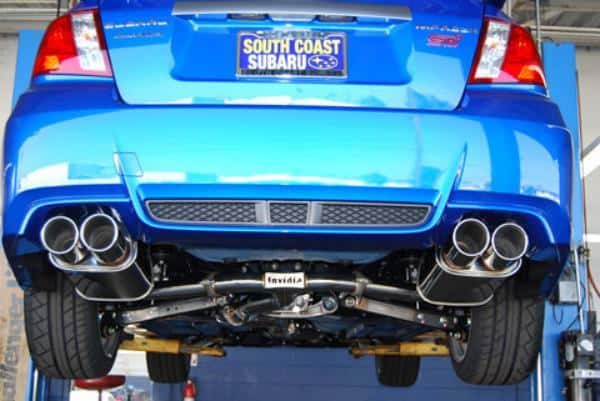 Invidia — Invidia 11+ STI/WRX Sedan Only 76mm Q300 Stainless Steel Tip Cat-back Exhaust - view 3