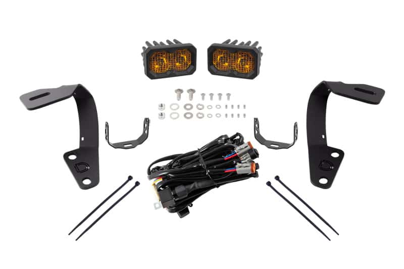 Diode Dynamics — Diode Dynamics 10-21 Toyota 4Runner Stage Series 2in LED Ditch Light Kit - Sport Yellow Combo - view 3