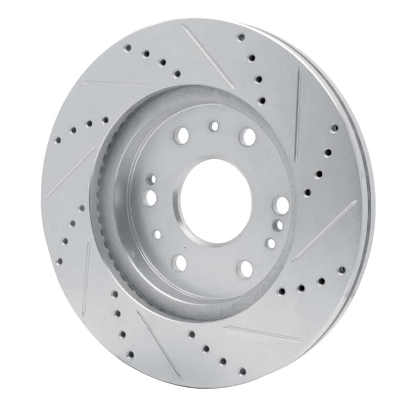 R1 Concepts — R1 05-19 Chevrolet Silverado 1500 Front Left Drilled & Slotted Silver Brake Rotor
R1 Brake Rotor Drill - view 4