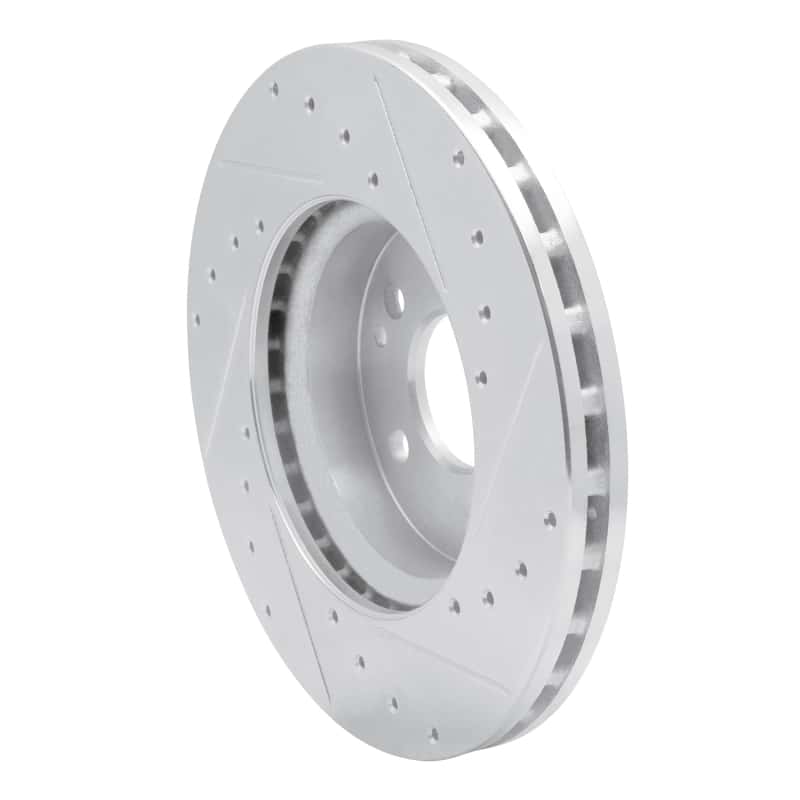 R1 Concepts — R1 16-23 Mercedes-Benz Viano (Mexico) Front Left Drilled & Slotted Silver Brake Rotor
R1 Brake Rotor Drill - view 4