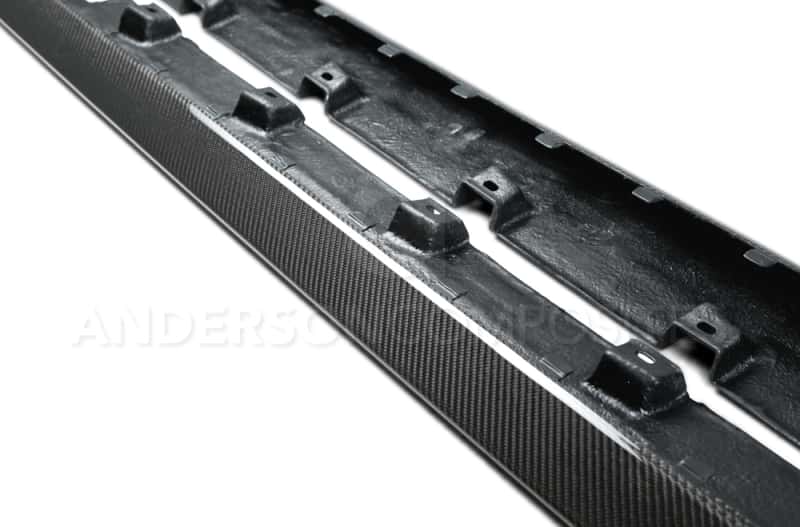 Anderson Composites — Anderson Composites 15-16 Ford Mustang Type-OE Rocker Panel Splitter - view 3