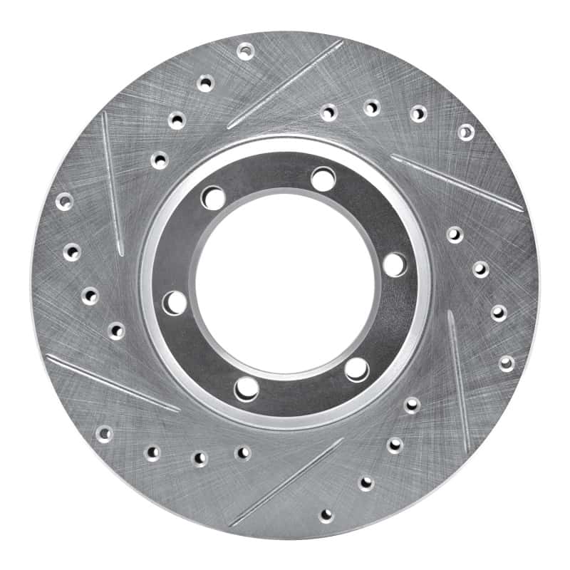 R1 Concepts — R1 81-87 Dodge Ram 50 Front Left Drilled & Slotted Silver Brake Rotor
R1 Brake Rotor Drill - view 1