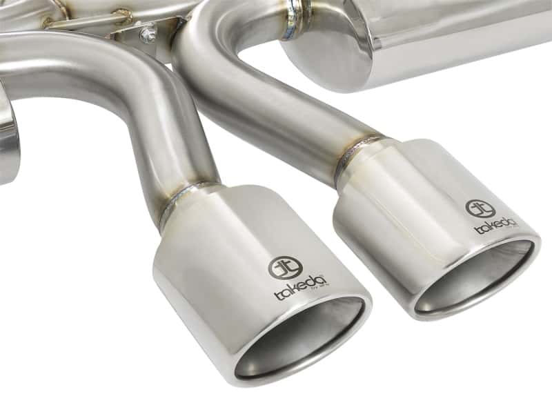 aFe — aFe Takeda 3in 304 SS Cat-Back Exhaust System w/ Polished Tips 2017 Honda Civic Si I4 1.5L (t)
Cat-Back Exhaust - view 2